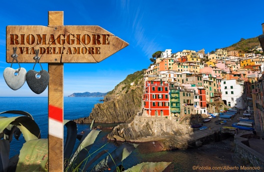 Riomaggiore - The Way of Love / The way of love sign (via dell'a